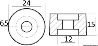 Anodo collettore 70/90/115 HP - 43.292.21 Osculati