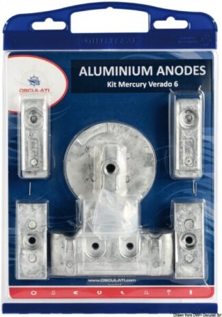 Kit anodi 8 pz Verado 6 magnesio - 43.356.02 Osculati