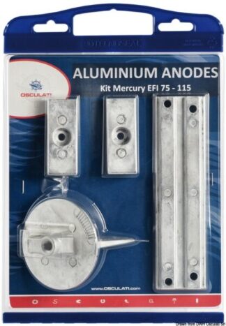 Kit anodi Mercury magnesio 75>115 Efi - 43.357.02 Osculati