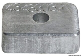 Anodo alluminio Mercury 4/5/6 HP - 43.433.04 Osculati