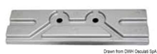 Anodo magnesio piastra FB Mercury/Mariner 150 HP - 43.434.32 Osculati