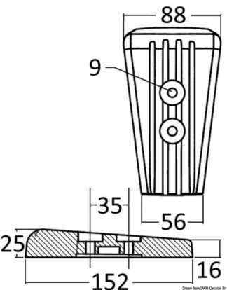 Anodo magnesio piede Volvo SX/DPS - 43.554.21 Osculati