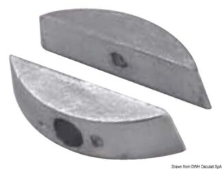 Anodo alluminio Volvo eliche pieghevoli - 43.555.10 Osculati