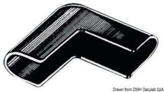 Angolare parabordo nylon nero - 44.343.50 Osculati