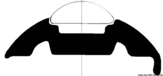 Base per profili PVC bianco 30 mm - 44.480.16 Osculati