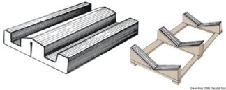 Profilato PVC 73 x 16 mm (rotolo 24 m) - 44.756.85 Osculati
