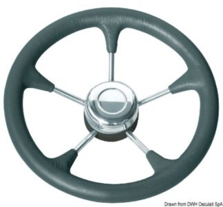 Volante poliuretano nero con raccordo - 45.128.01 Osculati