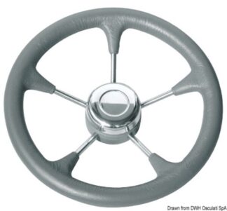 Volante poliuretano grigio con raccordo - 45.128.02 Osculati
