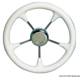 Volante poliuretano bianco con raccordo - 45.128.03 Osculati