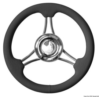 Volante razze curvo nero mm 350 - 45.152.01 Osculati