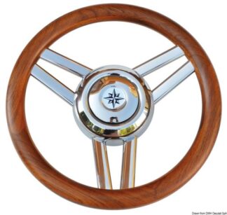 Volante Magnifico 3 razze Ø mm 350 teak - 45.177.04 Osculati