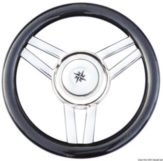 Volante Magnifico 3 razze Ø mm 350 carbonio - 45.177.05 Osculati