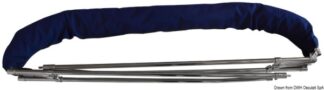 Tendalino 3 archi Inox alto cm 245/255 blu - 46.920.16 Osculati