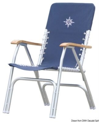 Sedia pieghevole alluminio Deck blu - 48.353.05 Osculati