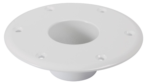 Base alluminio bianco pavimento per tavolo - 48.416.12 Osculati