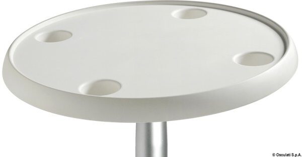 Tavolo tondo 610 mm bianco - 48.417.50 Osculati