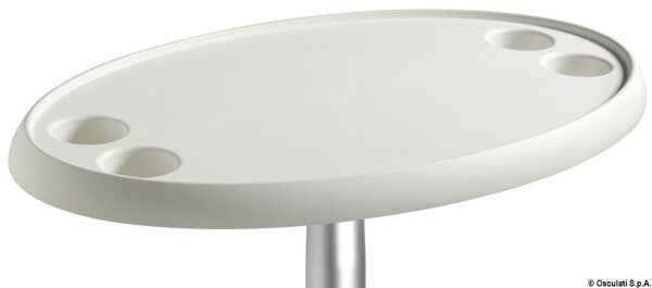 Tavolo ovale bianco 762 x 457 mm - 48.417.51 Osculati