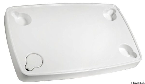 Tavolo ABS bianco 81 x 51 cm forato - 48.417.92 Osculati