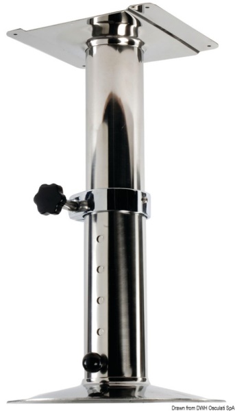 Piede girevole telescopico inox 540/720 mm - 48.418.00 Osculati