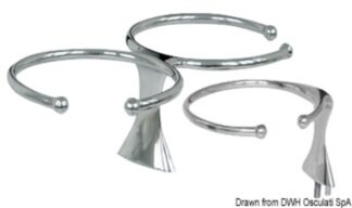 Portabicchieri inox doppio con prigionieri - 48.429.02 Osculati