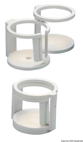 Portabicchieri-portatazza Swing-Out 1/2 posti - 48.429.80 Osculati