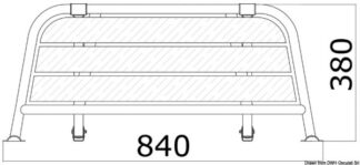Plancetta di poppa 840 mm - 48.443.01 Osculati