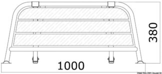 Plancetta di poppa 1000 mm - 48.443.02 Osculati