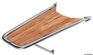 Delfiniera inox/teak semplice Ø tubo mm 32 - 48.471.06 Osculati