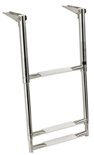 Scaletta inox telescopica larga 3 gradini - 49.540.03 Osculati