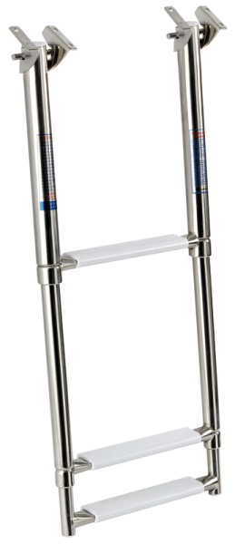 Scaletta inox telescopica a scomparsa 3 gradini - 49.542.03 Osculati