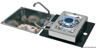 Fornello ribaltabile 1 fuoco+lavello rettangolare - 50.102.05 Osculati