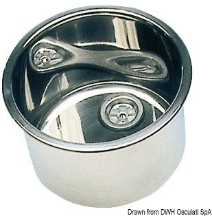Lavello inox tondo 385 x 180 mm - 50.187.37 Osculati