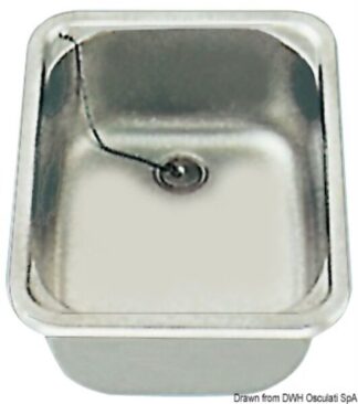 Lavello rettangolare 280 x 380 mm - 50.930.00 Osculati