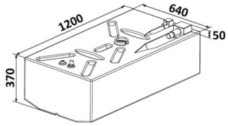 Serbatoio Polietilene 239 l - 52.035.04 Osculati