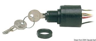 Chiave avviamento Mercury - 52.966.00 Osculati