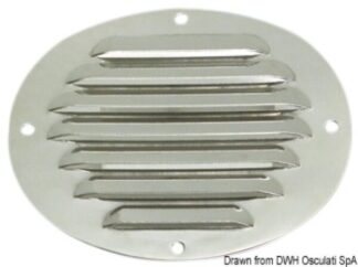 Presa d'aria ovale inox 116 x 128 mm - 53.022.01 Osculati