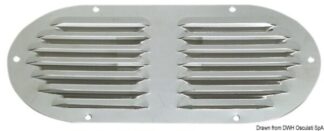 Presa d'aria ovale inox 235 x 118 mm - 53.022.02 Osculati