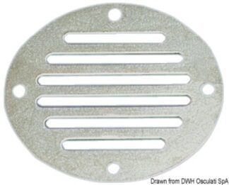 Presa aria inox circolare 83 mm - 53.216.90 Osculati