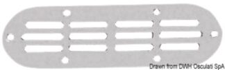 Presa aria inox ovale 180 x 59 mm - 53.216.92 Osculati