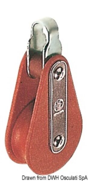 Bozzello Hye tufnol 1 puleggia EB 16x60 - 55.002.04 Osculati