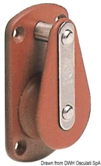 Bozzello Hye tufnol 1 pulegge LB 16x60 - 55.012.04 Osculati