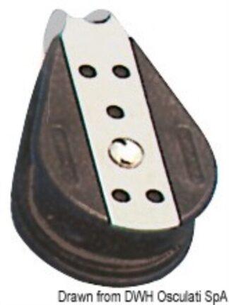 Bozzello sfere 1 puleggia fisso 10x38 - 55.025.10 Osculati