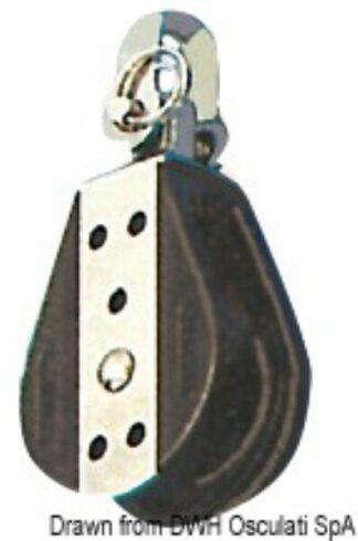Bozzello sfere 1 puleggia girevole 12x57 - 55.026.12 Osculati