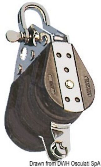 Bozzello sfere 3 pulegge grillo arricavo 12x57 - 55.033.12 Osculati