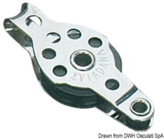 Bozzello 1 puleggia arricavo 6x25 - 55.040.02 Osculati
