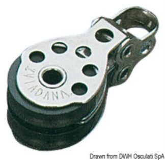 Bozzello 2 pulegge 6x25 - 55.040.04 Osculati