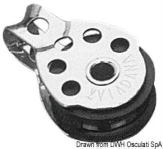 Bozzello 1 puleggia su sfere 8x25 - 55.043.01 Osculati