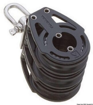 Bozzello 3 pulegge (testa universale) B - 55.054.02 Osculati