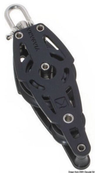 Bozzello 2 pulegge a violino arricavo A - 55.062.01 Osculati