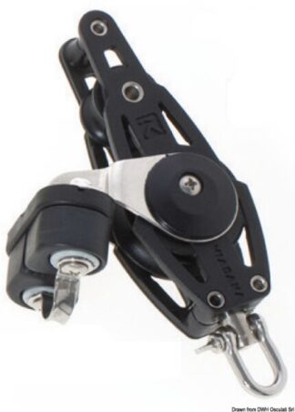 Bozzello 2 pulegge violino arricavo strozzatore A - 55.064.01 Osculati